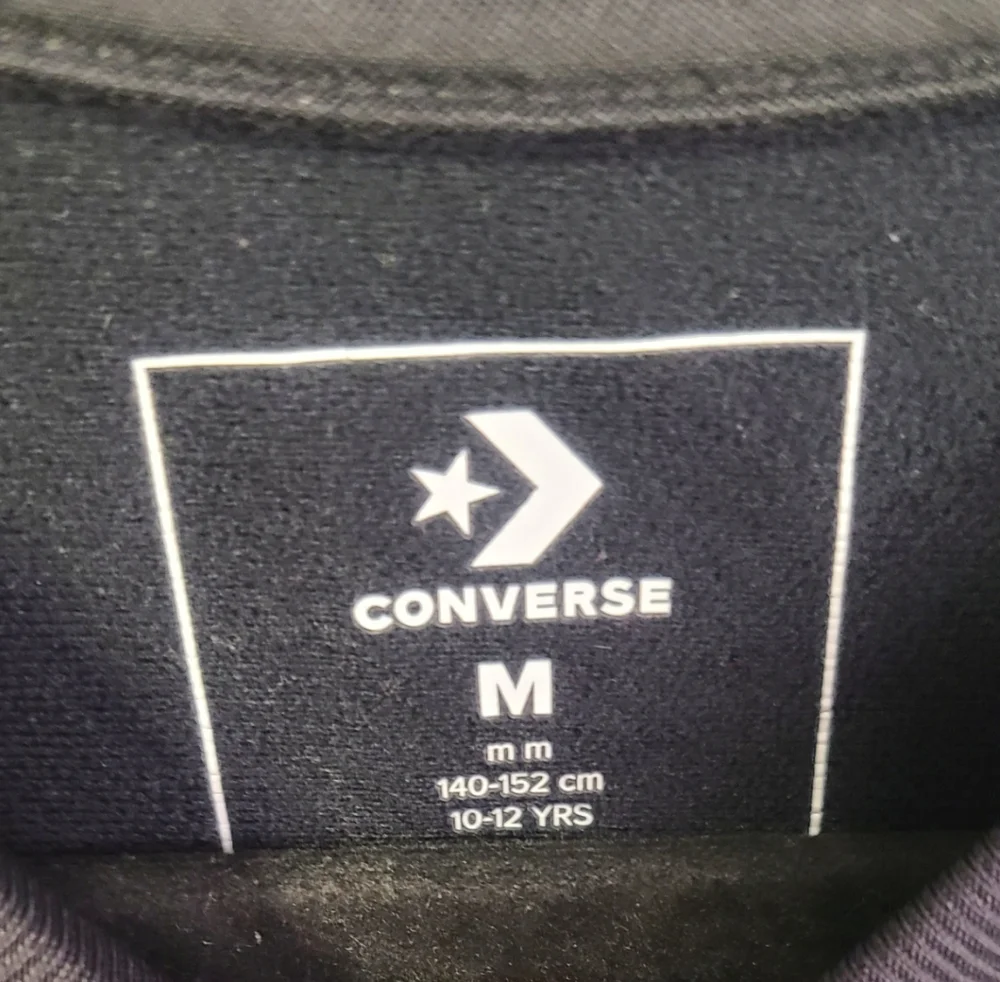 Converse girls black‎ chevron star dress size medium M 10-12 years old